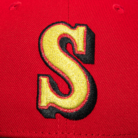 New Era 59Fifty Fireworks Seattle Mariners Hat - Red, Black