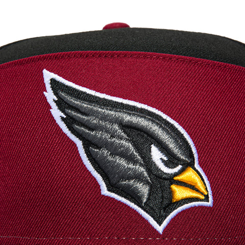 New Era 59Fifty Split Panel Arizona Cardinals Hat - Maroon, Black New Era
