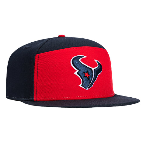 New Era 59Fifty Split Panel Houston Texans Hat - Red, Navy New Era