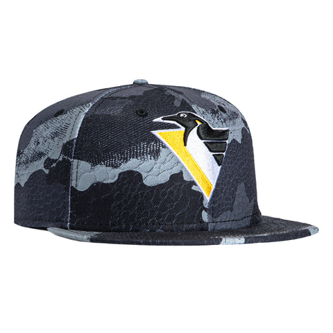 New Era 59Fifty Camo Skin Pittsburgh Penguins 1992 Hat - Black New Era