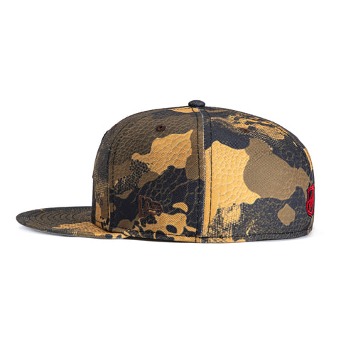 New Era 59Fifty Camo Skin Chicago Blackhawks Hat - Brown