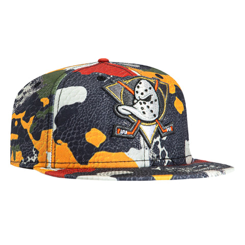 New Era 59Fifty Camo Skin Anaheim Ducks Hat Multi-Color – Hat Club