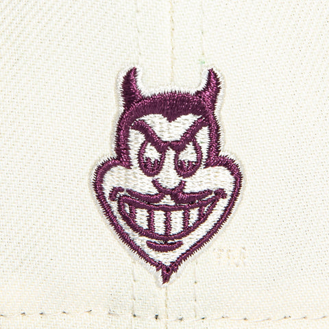 New Era 59Fifty Arizona State Sun Devils Rose Patch Rose Bowl Game Hat - White, Black New Era