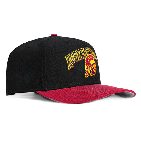 New Era 9Seventy USC Trojans Rose Bowl Game Stretch-Snapback Hat - Black, Cardinal New Era