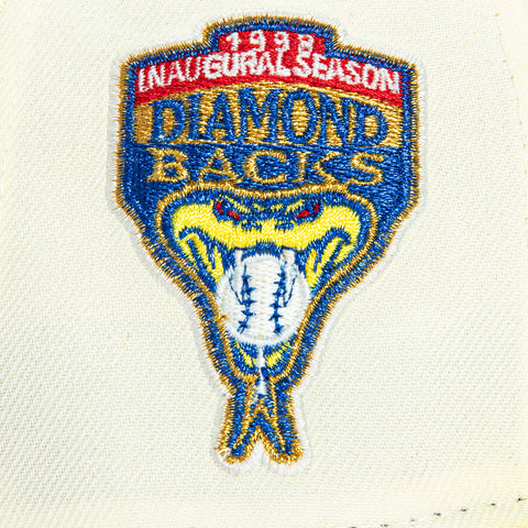 New Era 59Fifty Arizona Diamondbacks Inaugural Patch Light Blue UV Hat - White, Yellow New Era