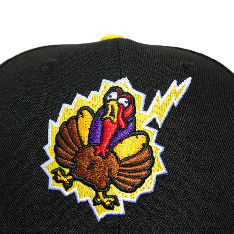New Era 59Fifty Hartford Yard Goats Thunder Chickens Hat - Black, Purple