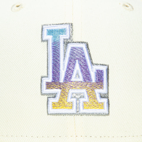New Era 59Fifty Garden of Eden 2 Los Angeles Dodgers 1963 World Series Patch Gradient Hat - White