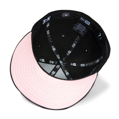 New Era 59Fifty New York Mets 2000 World Series 25th Anniversary Patch Hat - Black, Royal, Orange