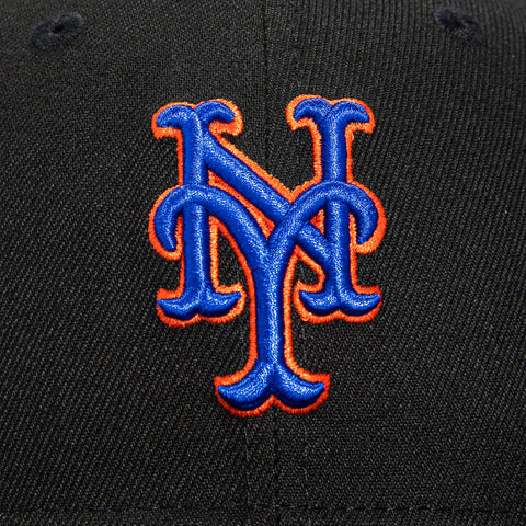 New Era 59Fifty New York Mets 2000 World Series 25th Anniversary Patch Hat - Black, Royal, Orange