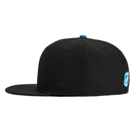 New Era 59Fifty San Jose Sharks 20th Anniversary Patch Hat - Black