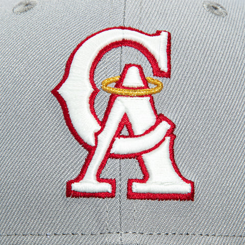 New Era 59Fifty Los Angeles Angels Hat - Grey, Graphite