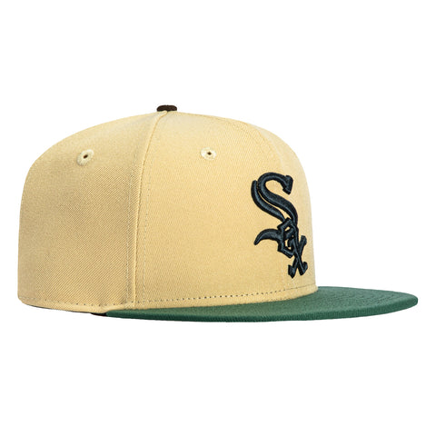 New Era 59Fifty Chicago White Sox Hat Tan, Green – Hat Club
