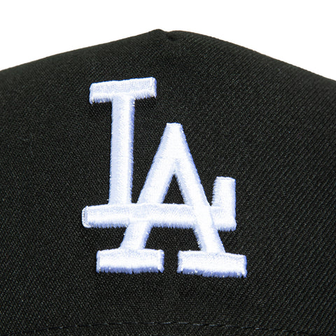 New Era 9Forty A-Frame Los Angeles Dodgers 1984 Olympic Stadium Patch Snapback Hat - Black, Brown