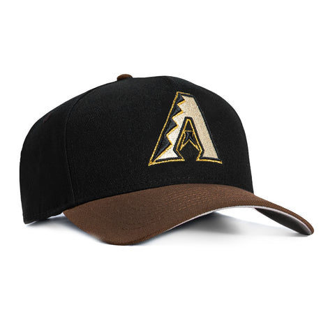 New Era 9Forty A-Frame Arizona Diamondbacks A Snapback Hat - Black, Brown, Ivory New Era