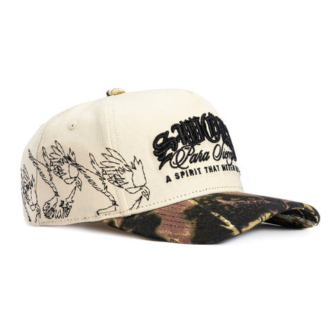 Sworn To Us Spirit Snapback Hat - Natural, Camo Sworn To Us