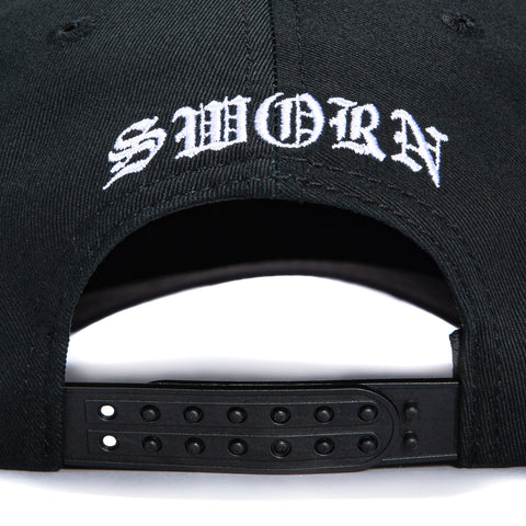 Sworn To Us Hometown Snapback Hat - Black Sworn To Us