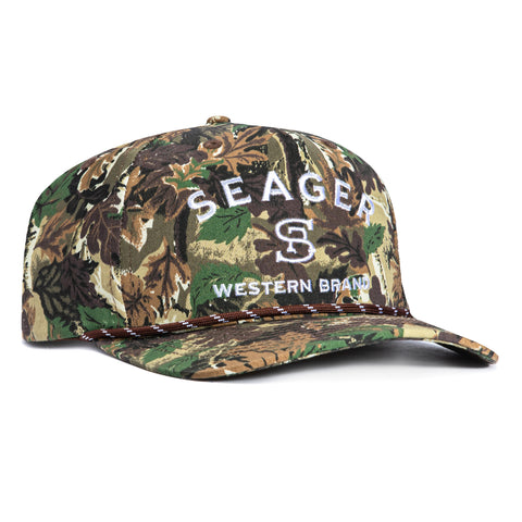 Seager Western Brand Snapback Hat - Camo Seager