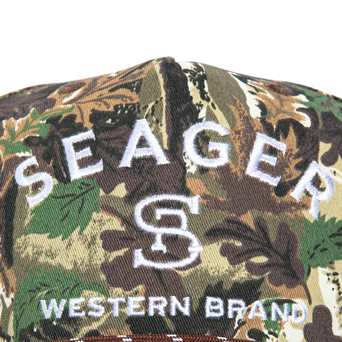 Seager Western Brand Snapback Hat - Camo Seager