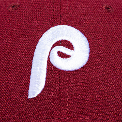 New Era 59Fifty Authentic Collection Philadelphia Phillies Low Profile Alternate 2 Hat - Maroon New Era