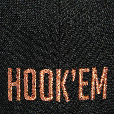 New Era 59Fifty Texas Longhorns 2005 National Champions Patch 1883 Football Hat - Black New Era