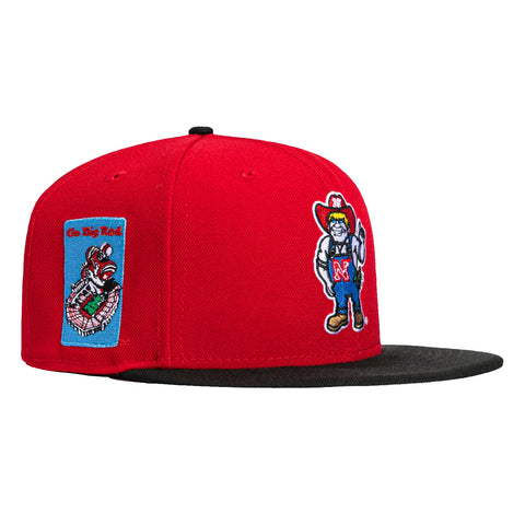 New Era 59Fifty Nebraska Cornhuskers Go Big Red Patch Mascot Hat - Red, Black New Era