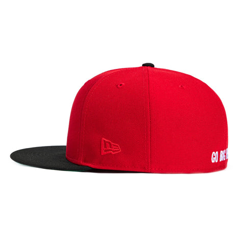 New Era 59Fifty Nebraska Cornhuskers Go Big Red Patch Mascot Hat - Red, Black New Era