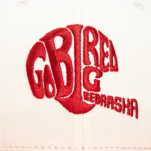 New Era 59Fifty Nebraska Cornhuskers Go Big Red Hat - White, Red New Era