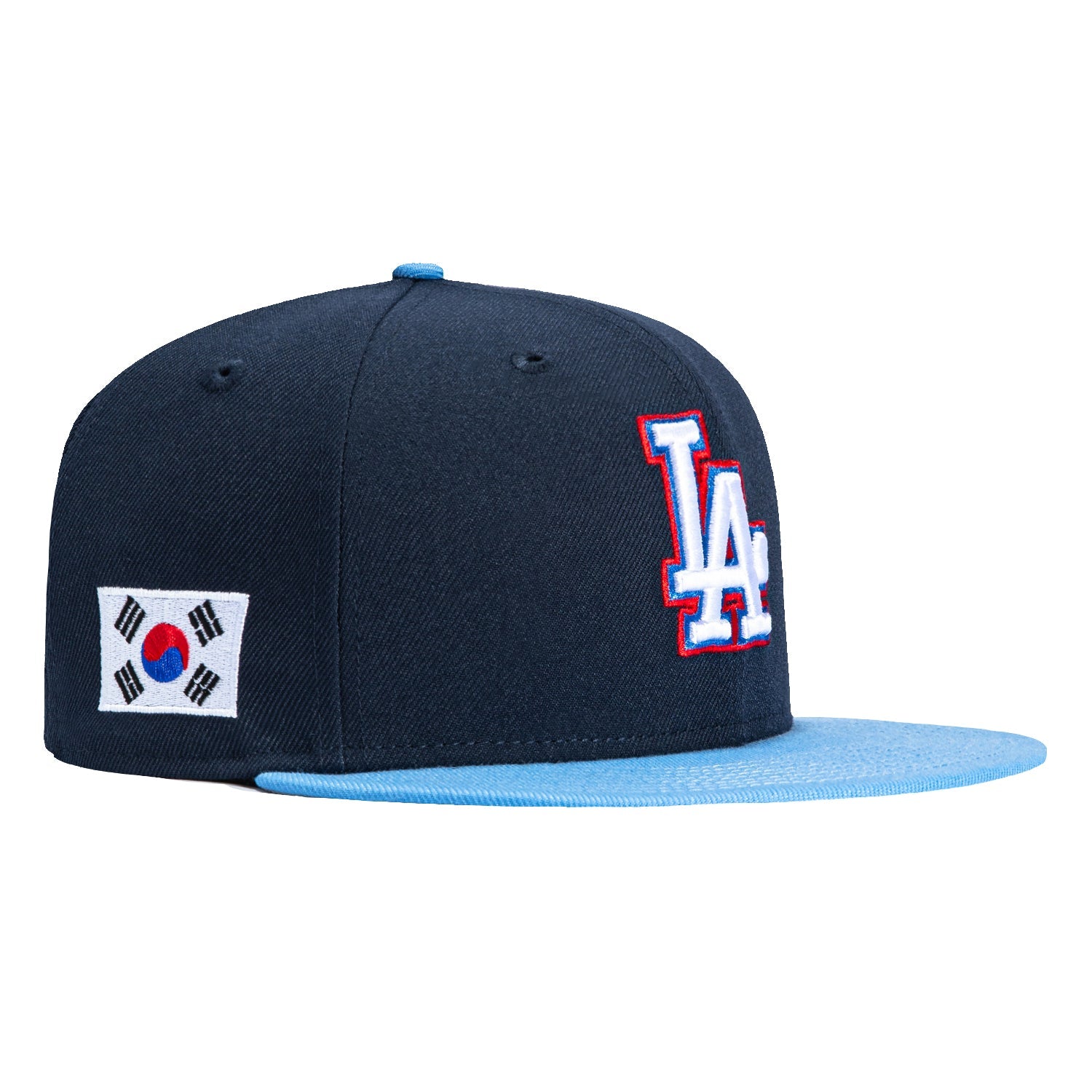 New Era 59Fifty Los Angeles Dodgers Korean Flag Patch Hat - Navy