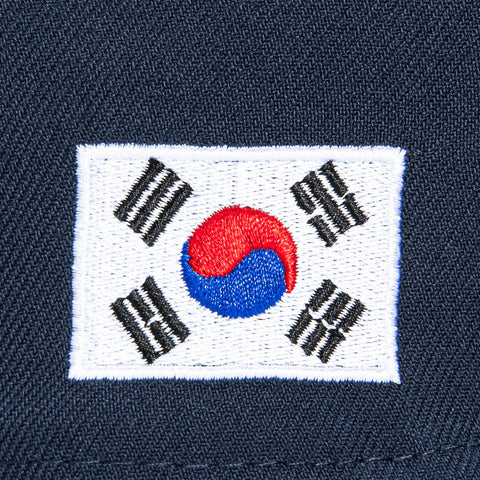 New Era 59Fifty Los Angeles Dodgers Korean Flag Patch Hat - Navy, Light Blue, Red New Era