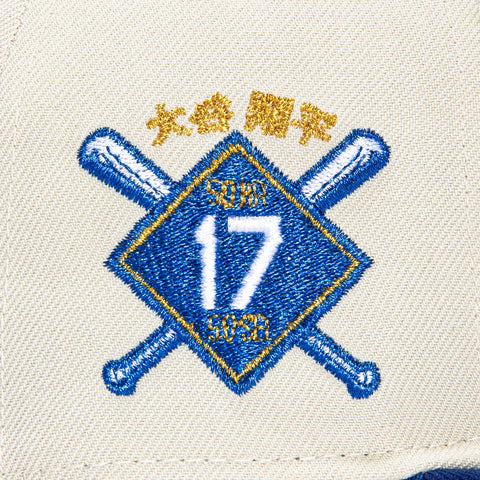 New Era 59Fifty Los Angeles Dodgers Shohei Ohtani 50/50 Patch Hat - Stone, Royal
