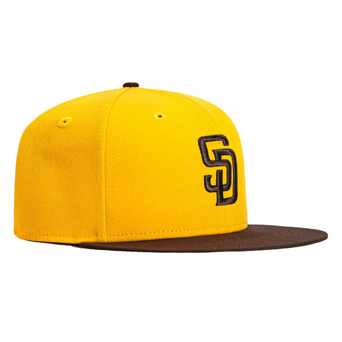 New Era 59Fifty San Diego Padres Hat - Gold, Brown New Era