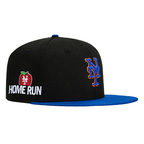 New Era 59Fifty New York Mets Home Run Patch Hat - Black, Royal New Era