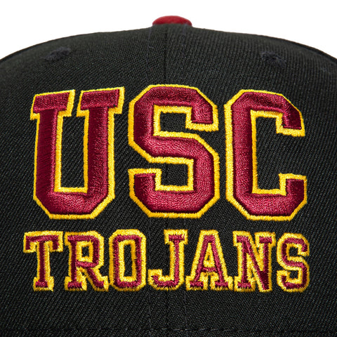 New Era 59Fifty USC Trojans Back To Back 2004 National Champions Patch Word Hat - Black New Era