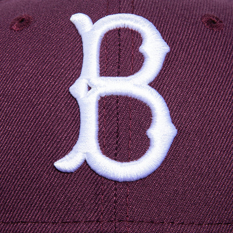 New Era 59Fifty Brooklyn Dodgers Hat - Plum, White New Era