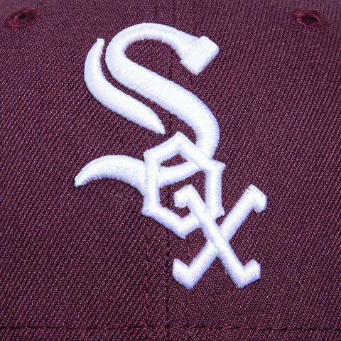 New Era 59Fifty Chicago White Sox Hat - Plum, White New Era