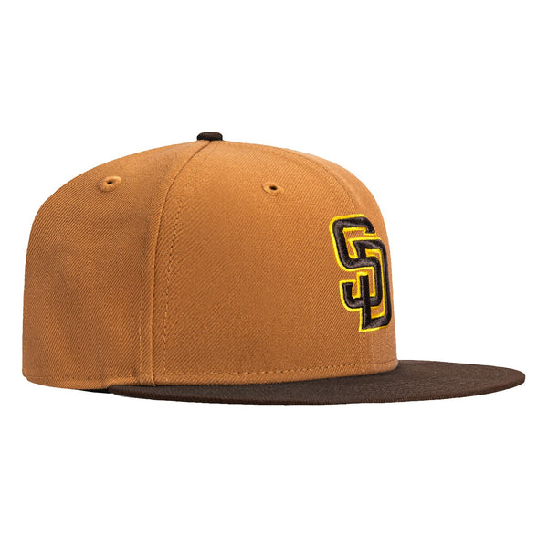 New Era 59Fifty San Diego Padres Hat - Khaki, Brown – Hat Club