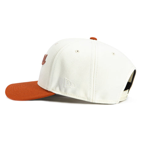 New Era 9Seventy Texas Longhorns Logo Patch Script Stretch-Snapback Hat - White, Burnt Orange New Era