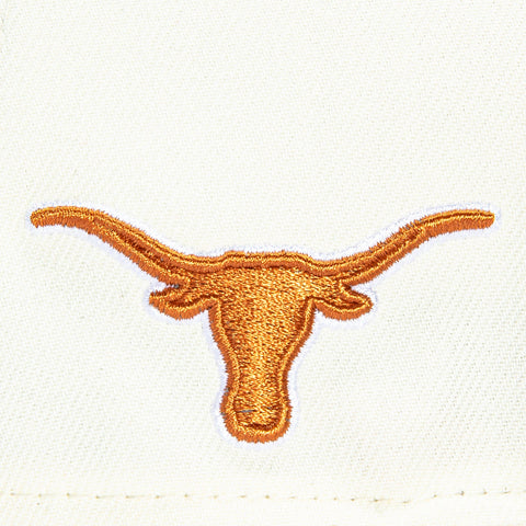 New Era 9Seventy Texas Longhorns Logo Patch Script Stretch-Snapback Hat - White, Burnt Orange New Era