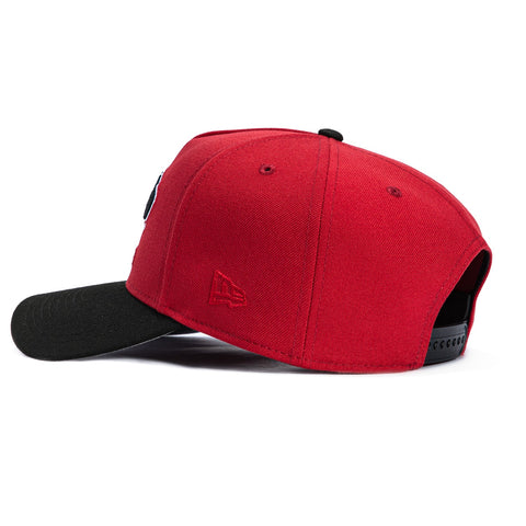 New Era 9Forty A-Frame Harvard Crimson Business School Snapback Hat - Cardinal, Black New Era