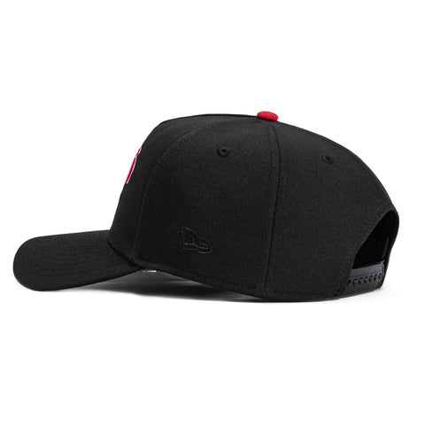 New Era 9Forty A-Frame Harvard Crimson Business School Snapback Hat - Black New Era