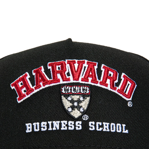 New Era 9Forty A-Frame Harvard Crimson Business School Snapback Hat - Black New Era