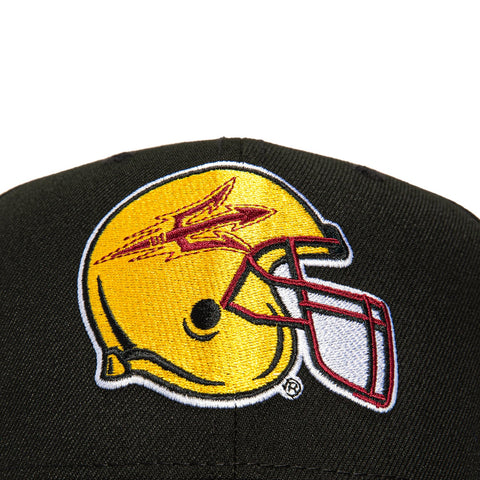 devils football helmet New Era 9Seventy Arizona State Sun Devils Football Helmet Stretch-Snapback Hat
