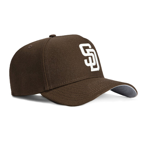 New Era 9Forty A-Frame San Diego Padres Snapback Hat - Brown, Ivory New Era