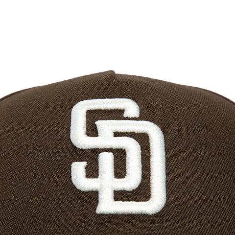 New Era 9Forty A-Frame San Diego Padres Snapback Hat - Brown, Ivory New Era