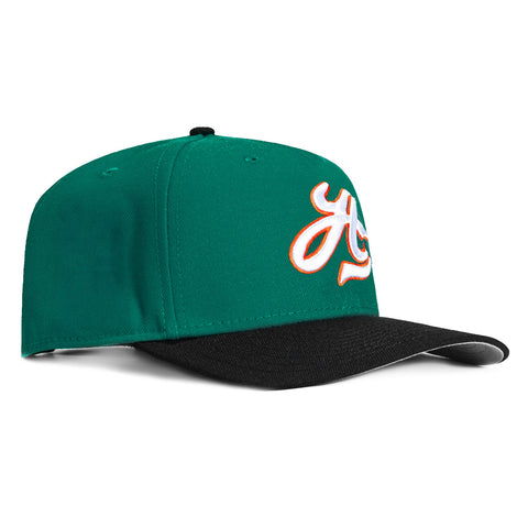 New Era 9Seventy Hawaii Warriors H Stretch-Snapback Hat - Green, Black New Era