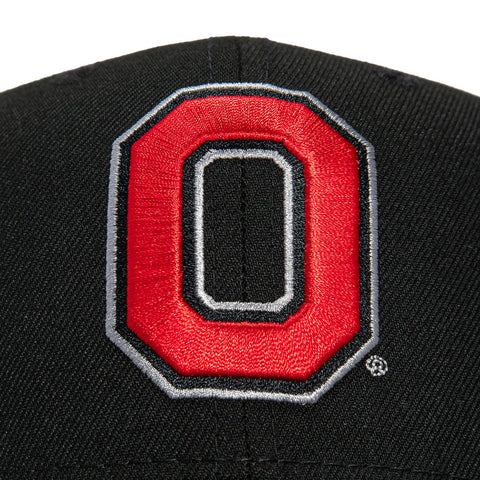New Era 9Seventy Ohio State Buckeyes 2002 National Champions Patch Stretch-Snapback Hat - Black