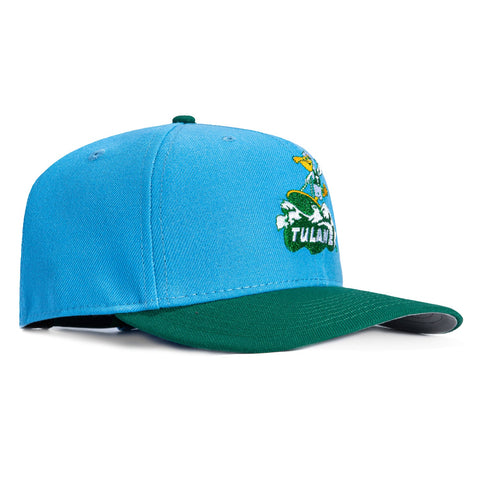 New Era 9Seventy Tulane Green Wave Riptide Stretch-Snapback Hat - Light Blue, Green New Era