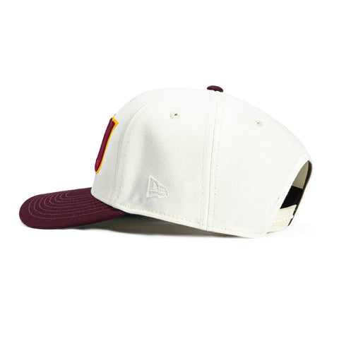 New Era 9Seventy Arizona State Sun Devils 1987 Rose Bowl Patch Word Stretch-Snapback Hat - White, Maroon New Era