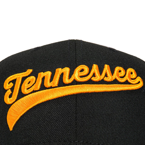 New Era 9Seventy Tennessee Orange Logo Patch Script Stretch-Snapback Hat - Black New Era