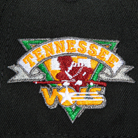 New Era 9Seventy Tennessee Orange Logo Patch Script Stretch-Snapback Hat - Black New Era